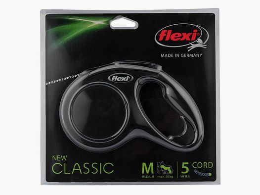 Laisse Corde Flexi Classic à Enrouleur Flexi - 5 mètres - Contrôle et Liberté pour Votre Chien