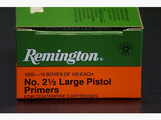 Remington No. 2,5 Large Pistol Primers