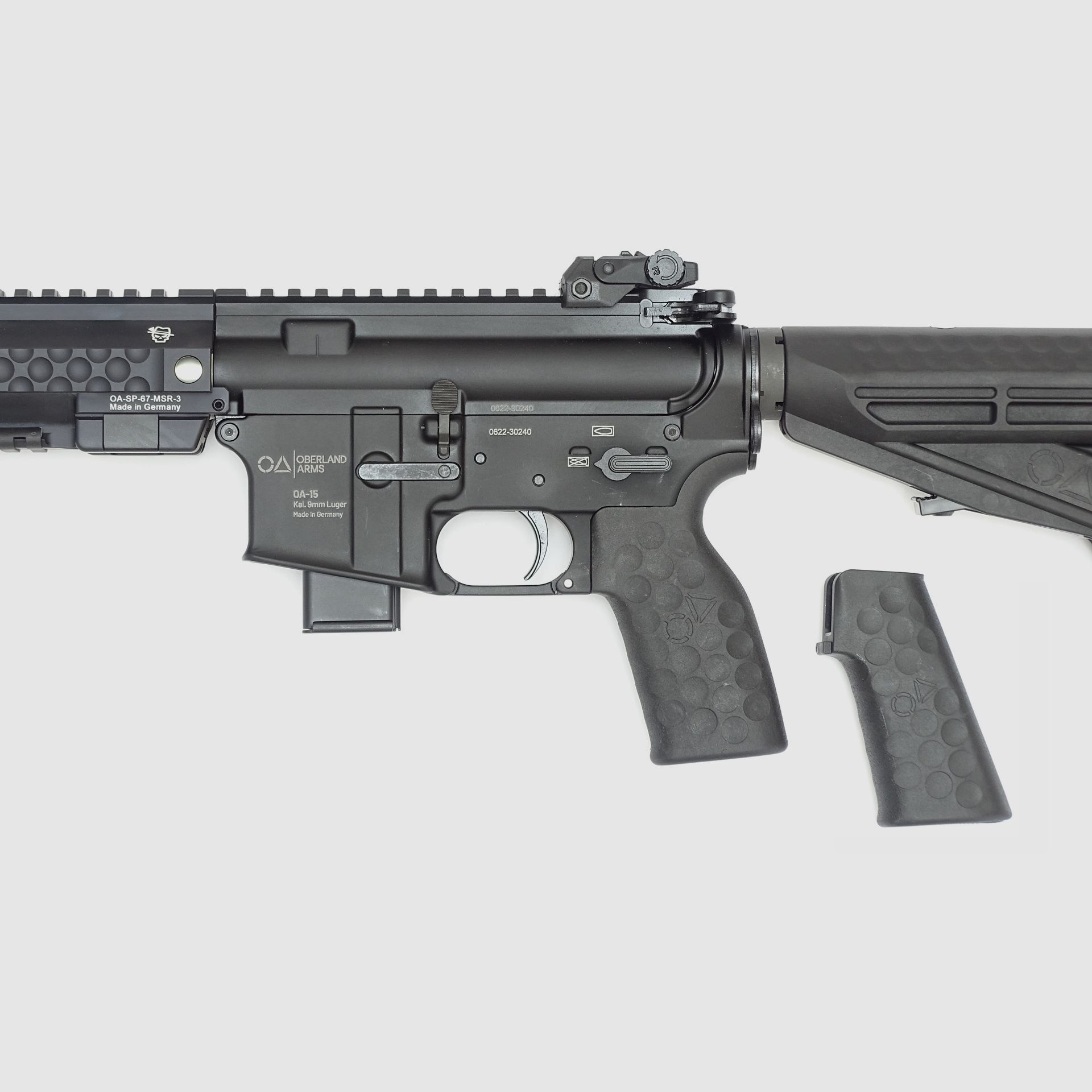 OA-15 PR M9 SHORT, 12″ Heavy Barrel, OA MSR Handguard 9,5″, beids. Sicherung, OA M4-Schaft, BUIS …, Bild 3 von 7