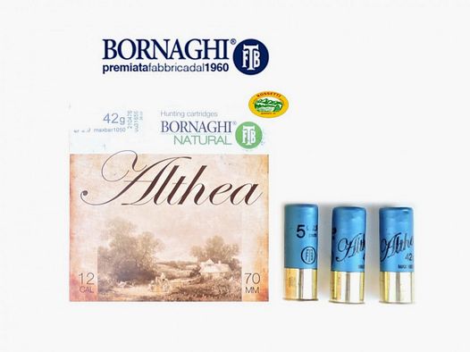 BORNAGHI cartuchos Althea semimagnum cal.12 gr.42 pb.5 especial paloma