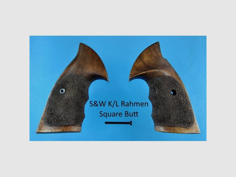 Nussbaum-Griffschalen für S&W K/L-Rahmen Square Butt (eckiger Rahmen)
