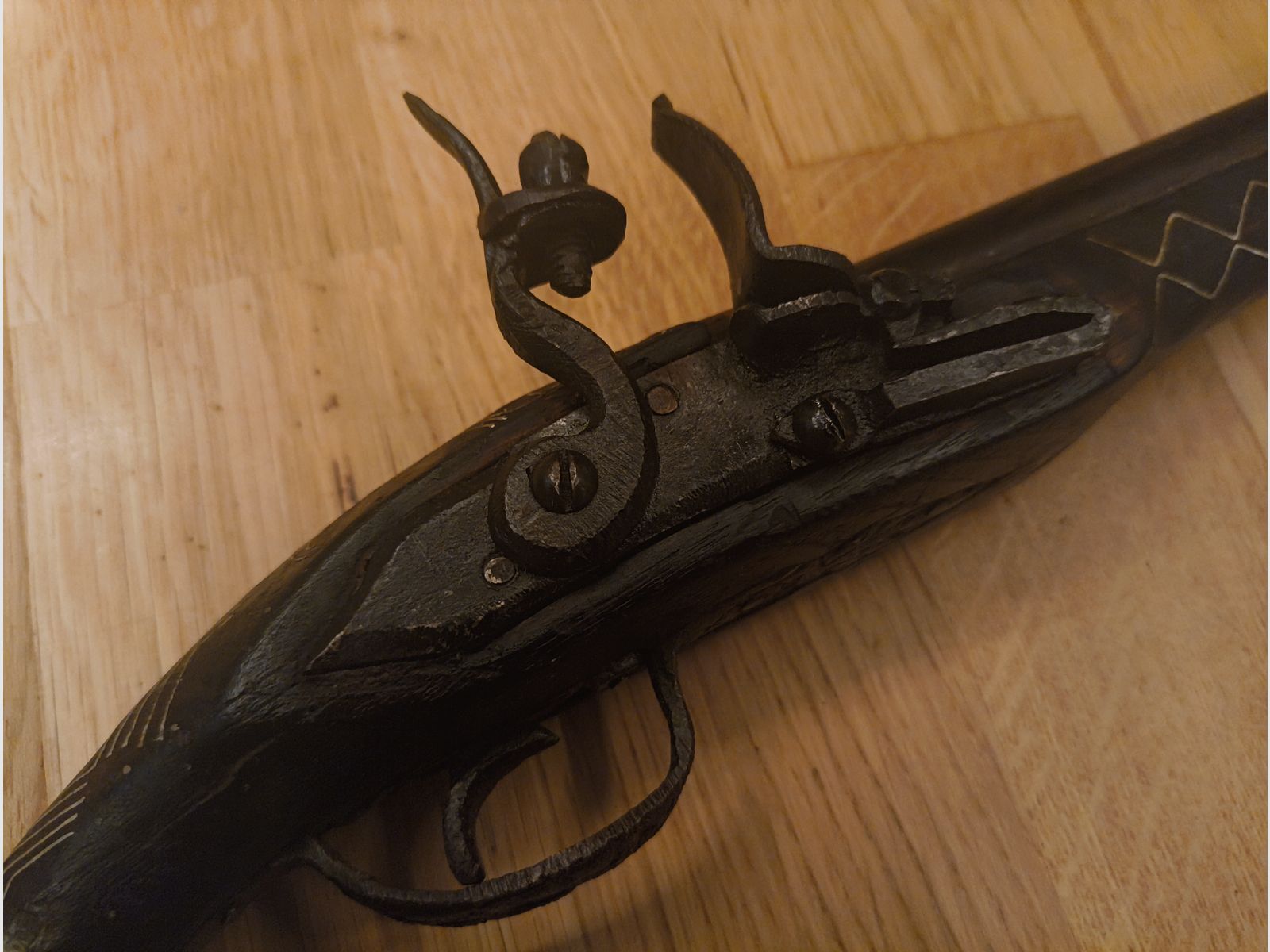 Steinschloss-Vorderlader-Pistole (Flintlock Pistol)