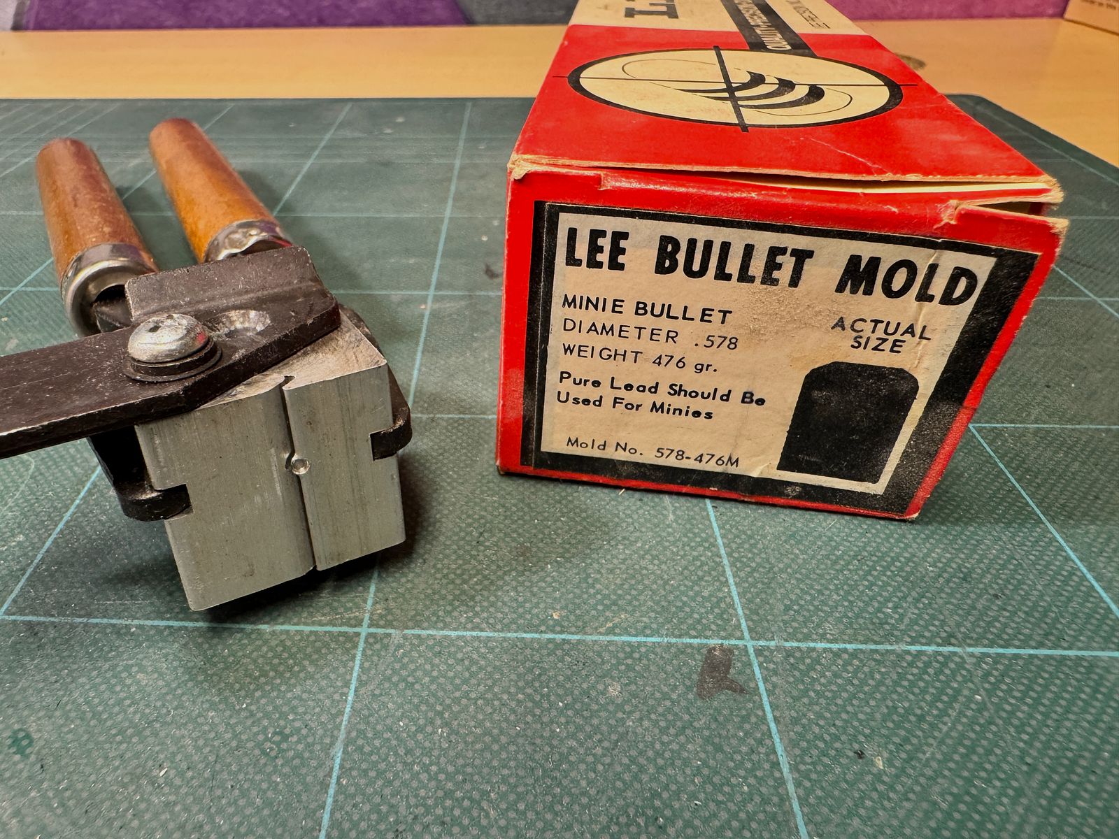 Giesskokille Vorderlader Lee Bullet Mold 578-476M 476gr, MINIE Bullet