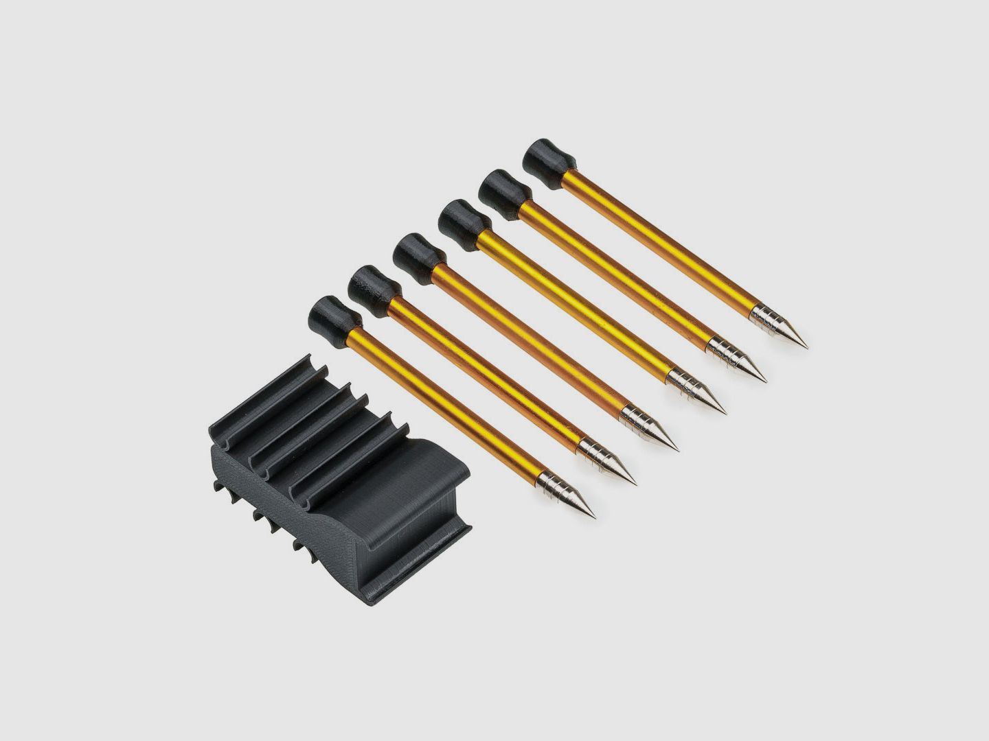 BUNDLE | ARROW HOLDER | Soporte para flechas + 6 flechas | ROJO o Negro | Walther PPQ M2 | T4E TPM1 | PDP Compact 4