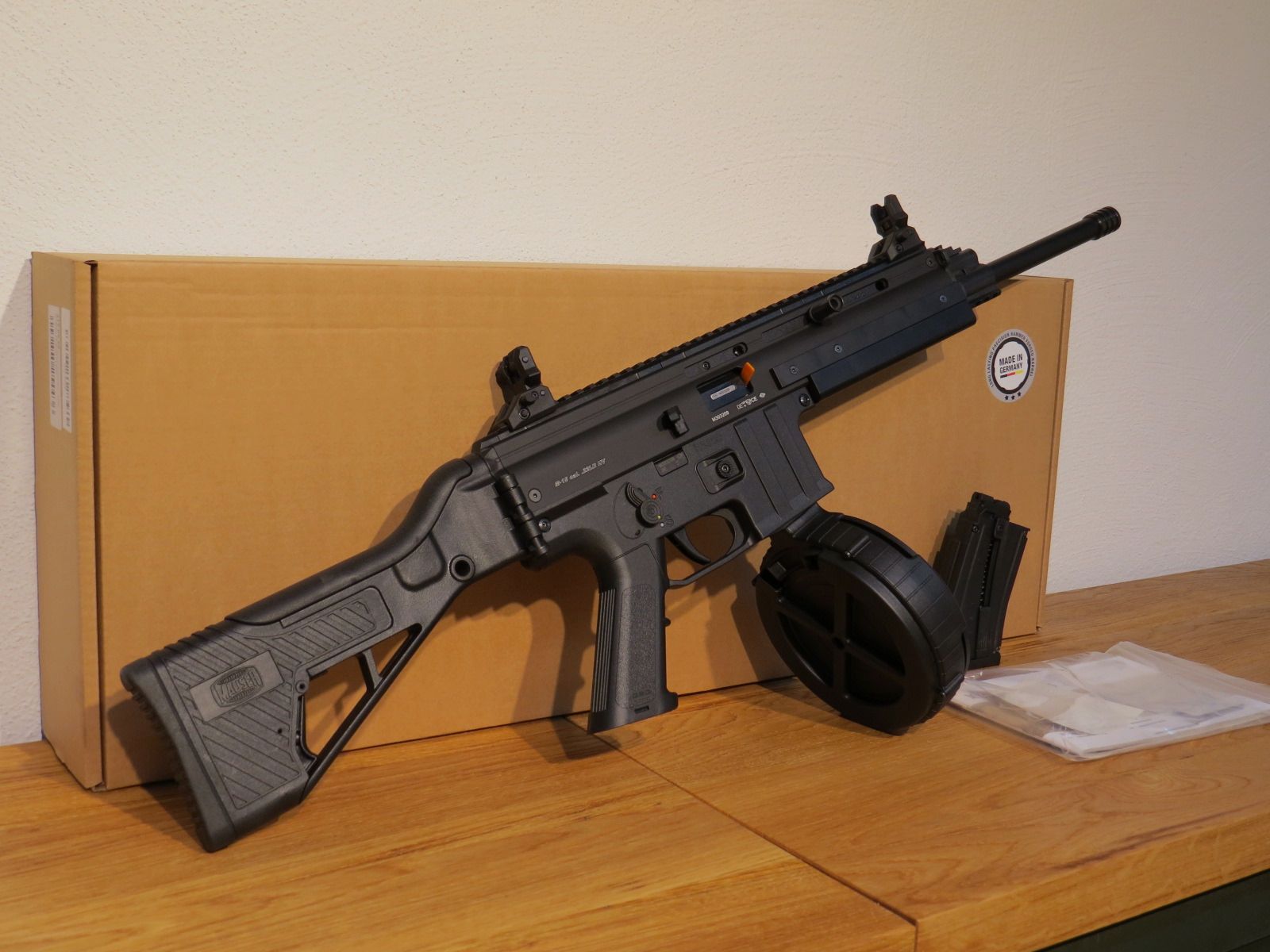 MAUSER M15 Sport - Semi-automatisch geweer - .22lr HV - Zwart - incl. 110 schots trommelmagazijn