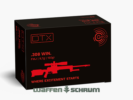 Geco .308WIN. DTX 9,7g - 150gr 50er Pck.