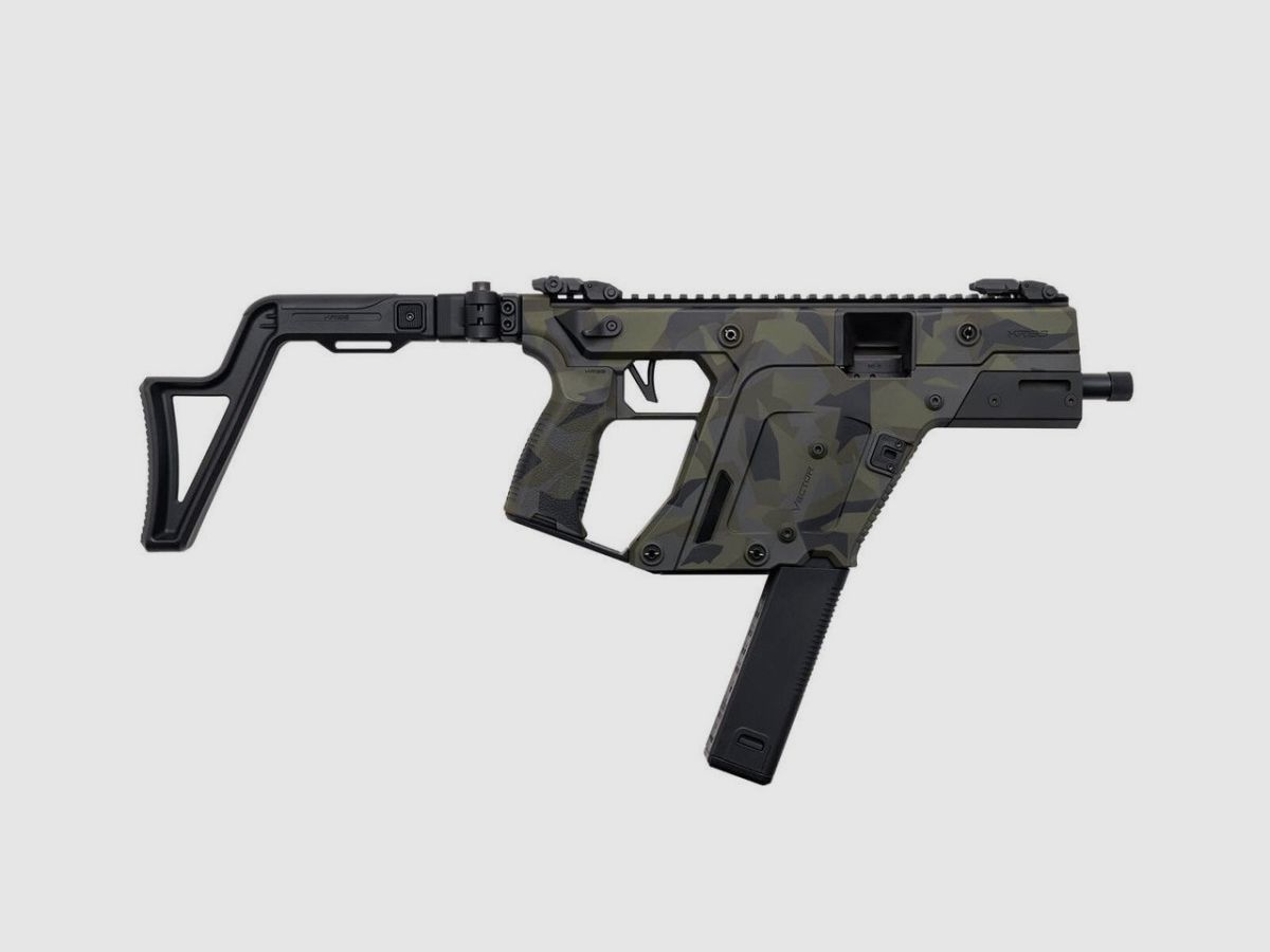KRISS Vector SBR GEN3 5 5 Woodland Delta - B KRISS VECTOR SBR GEN3 5 5 FXD STOCK 10CPS KAL9X19 WOODLAND KRISS, Bild 1 von 2