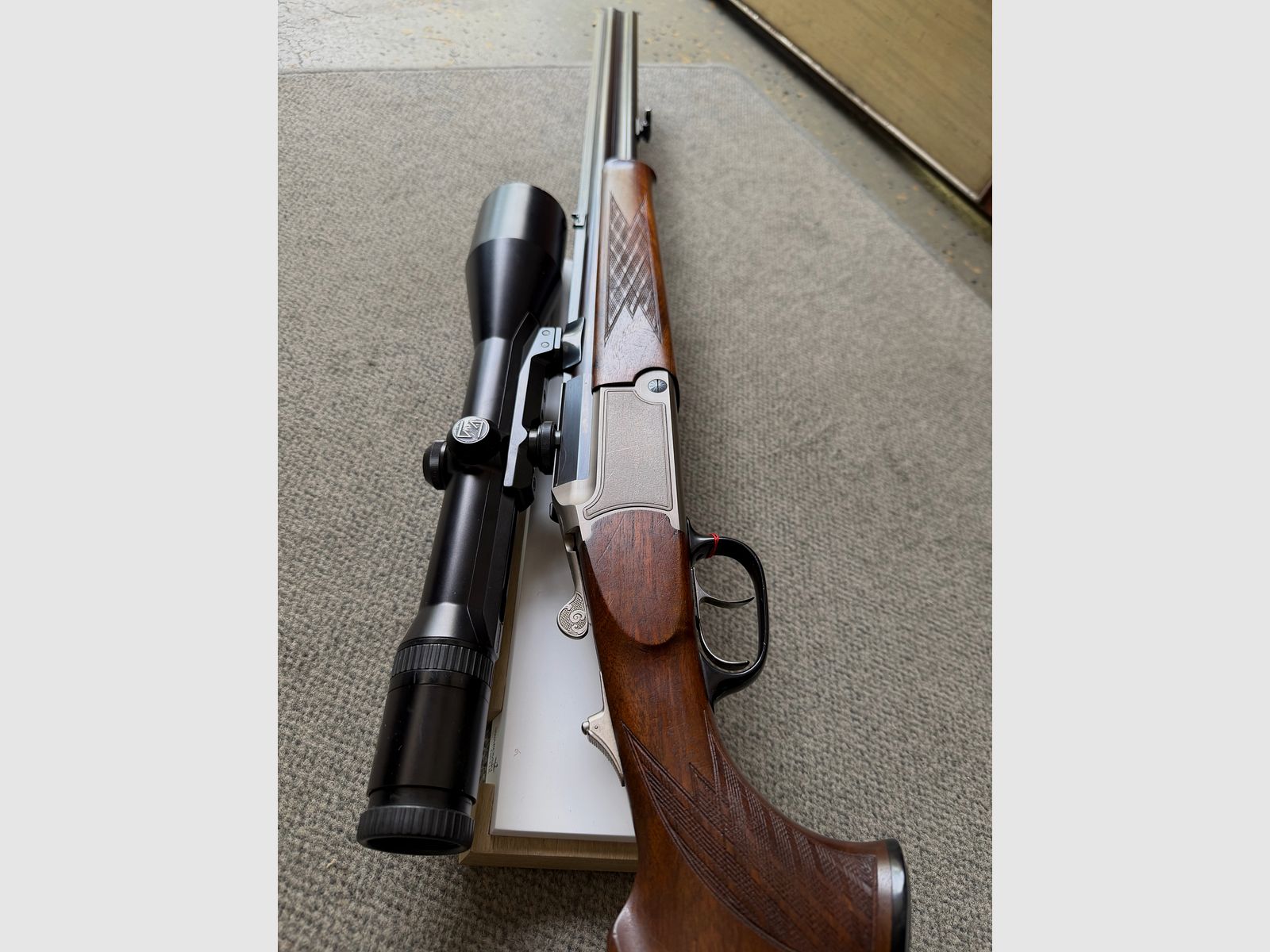 Blaser Bockbüchsflinte 30R Blaser mit Schwenkmontage 