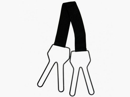 Porte-gibier à plumes double avec nylon et arceau en acier