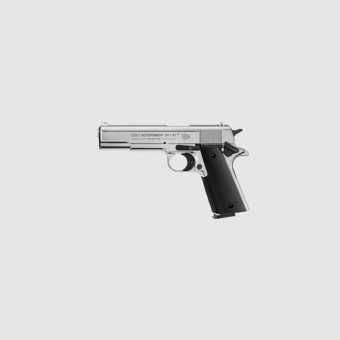 COLT Gaspistole (SRS) Government 1911 A1 Chrome Kal. 9mm P.A.