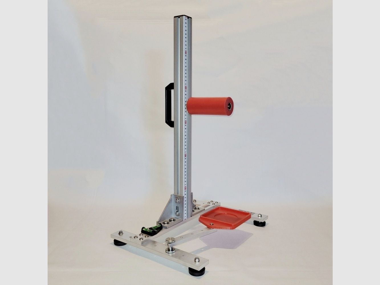 KGF Auflagestativ - Auflageständer Alu H-600-Ultimate mit Buchenholz-Auflage, Waage, Griff, Maßband + Munitionshalter