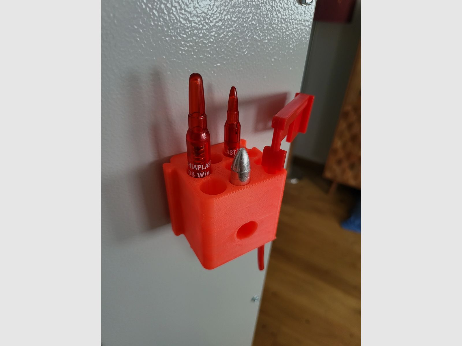 308 223 9mm blank cartridge safe flag universal holder gun cabinet organizer magnet non-slip