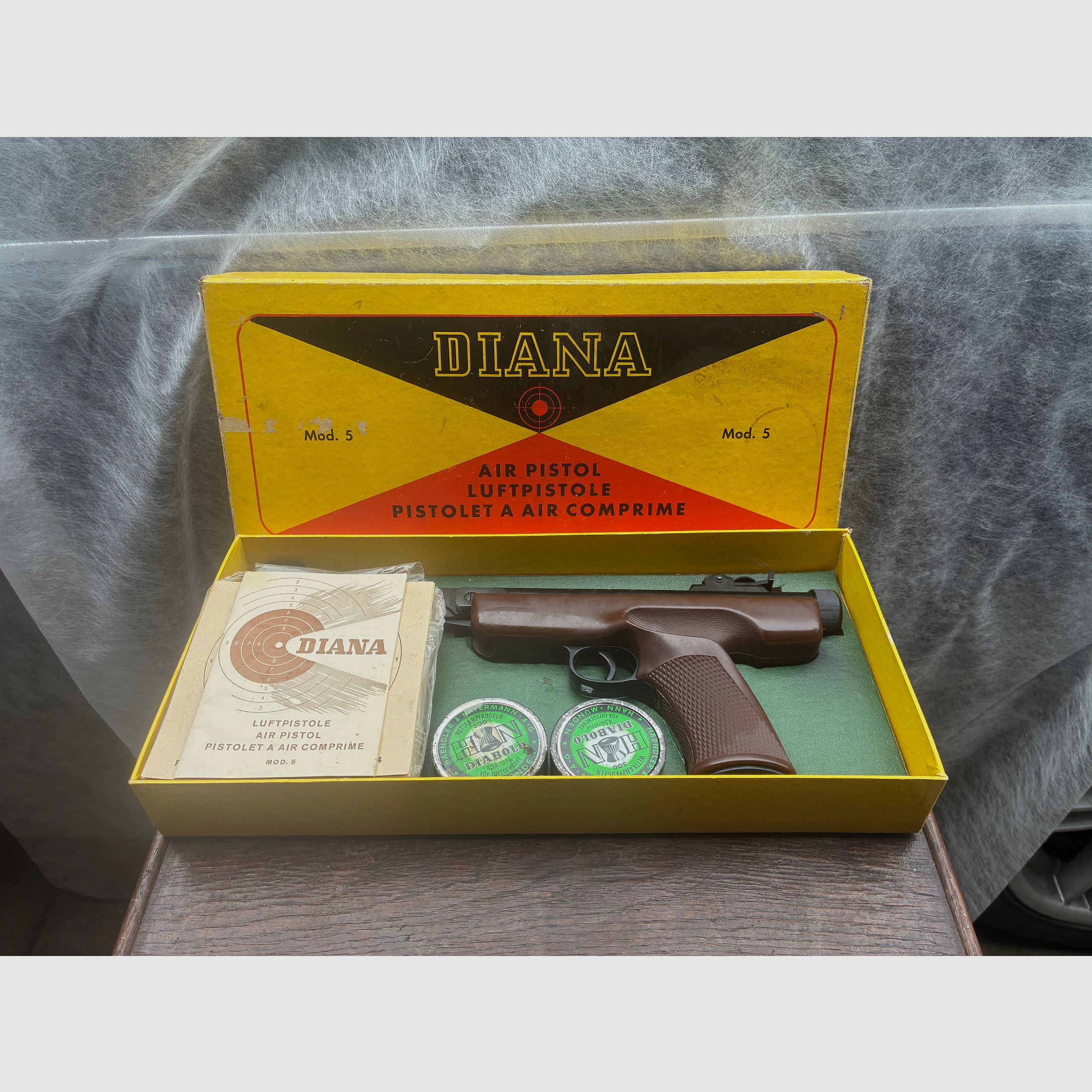 Diana Mod. 5 air pistol incl. original packaging and instruction manual