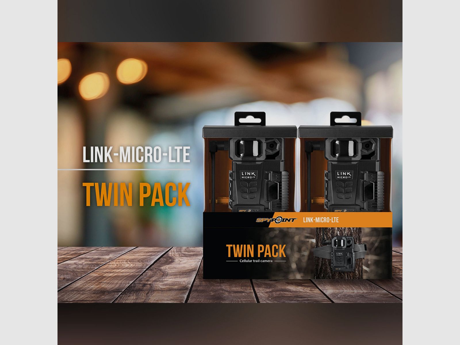 SPYPOINT Caméra de chasse Link Micro LTE Twin Pack