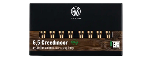 RWS 6,5 Creedmoor Evo Green 6,0g/93grs.