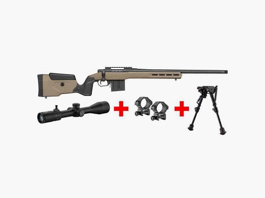 PACK MOSSBERG LR TACTICAL .308 Win RTI 6-24x50 BIPIED HARRIS