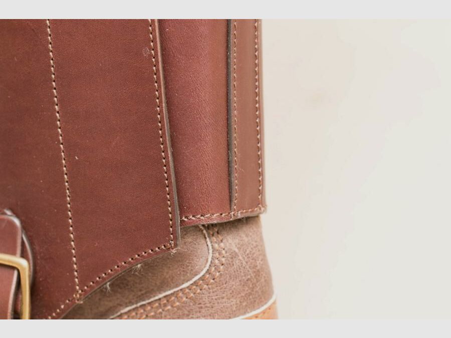 Polainas de caza de cuero auténtico