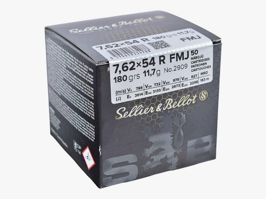 Sellier & Bellot 7,62x54R FMJ 180grs / 11,7g