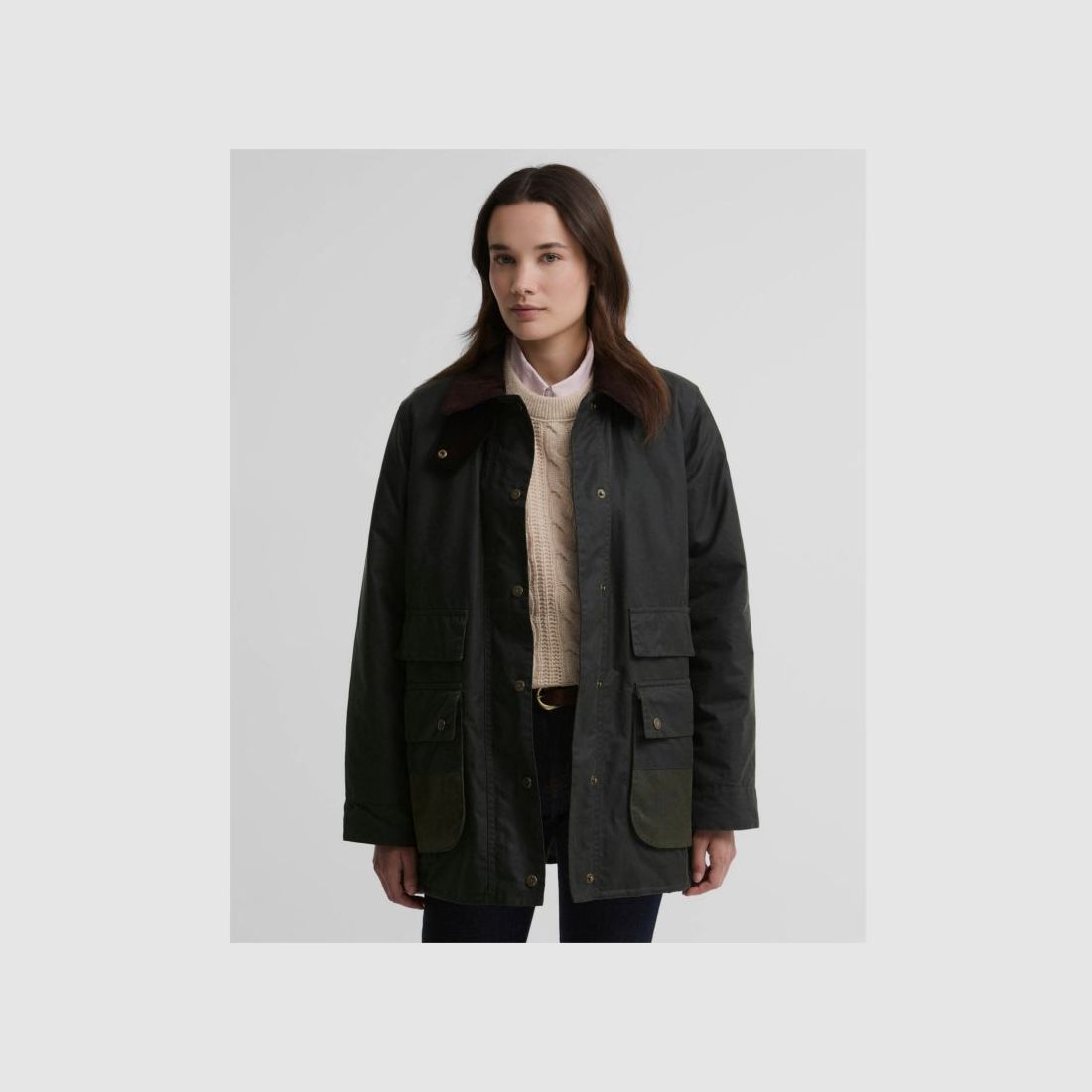Barbour D-Jacke Border Modern Wax, Bild 4 von 16