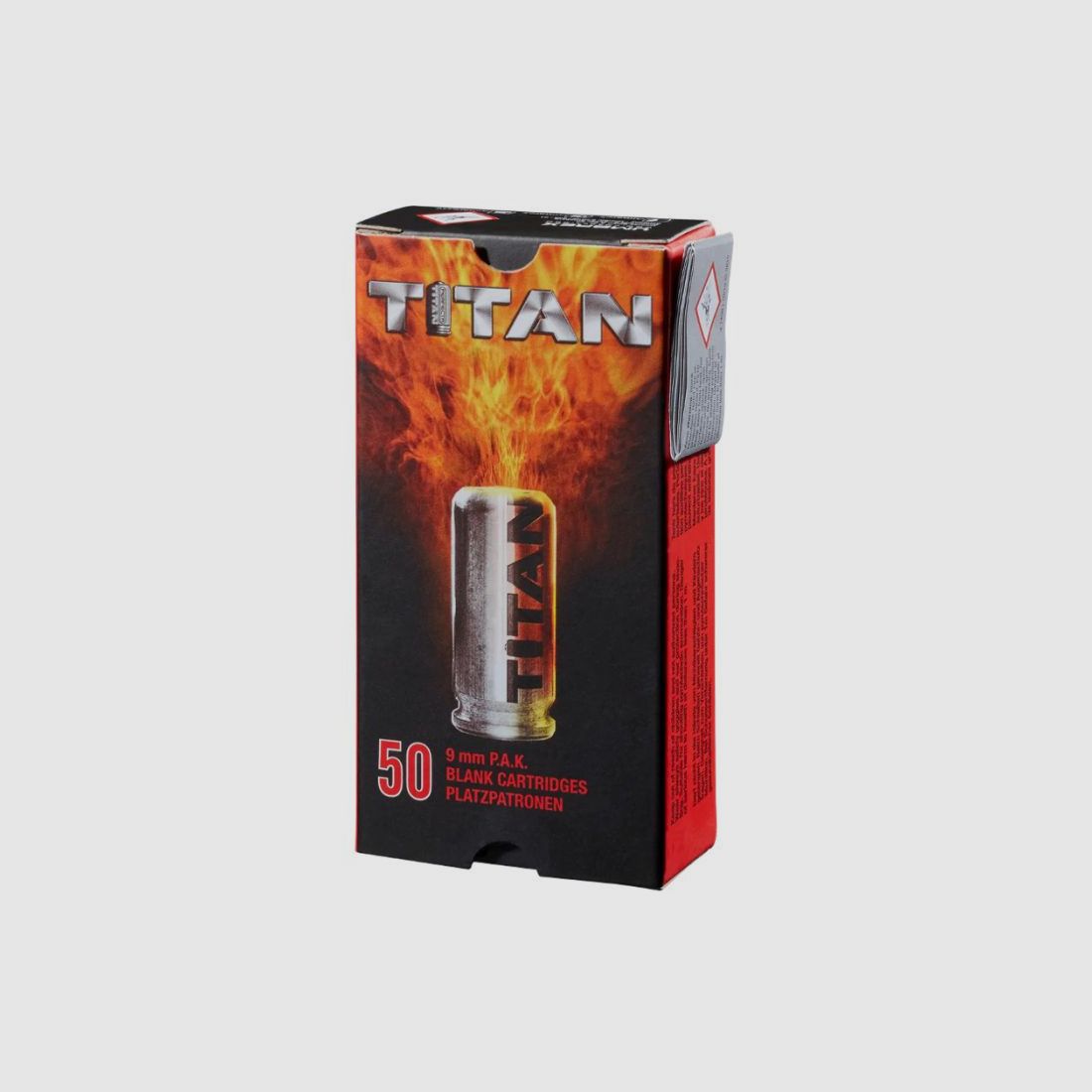 Perfecta Titan Platzpatronen 9mm P.A.K 50 Stk., Bild 1 von 4