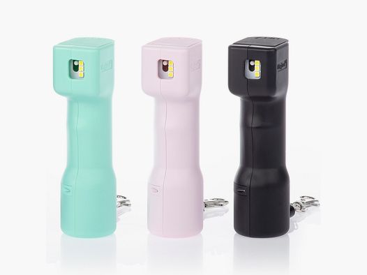 Plegium Smart Pepper Spray - Schrillalarm,GPS,schwarz