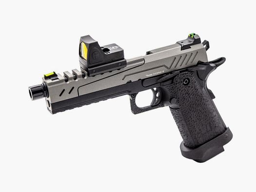 GBB GAZ REPLIKAT HI-CAPA 5.1 SPLIT GRAU / SCHWARZ 1,0J + ROTPUNKT BDS