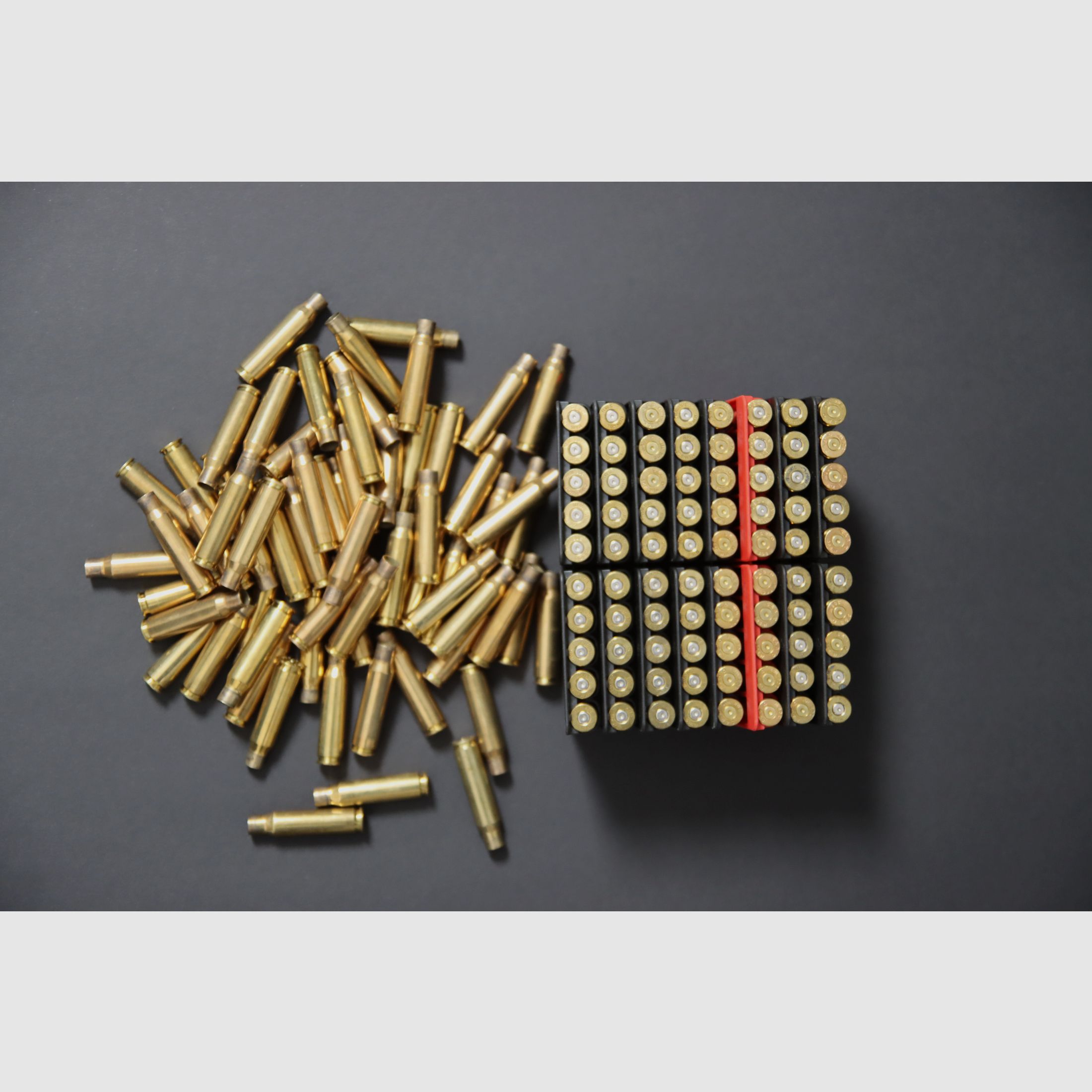 Huls .308 Win, 149 stuks, gebruikt - RWS, Geco, S&B