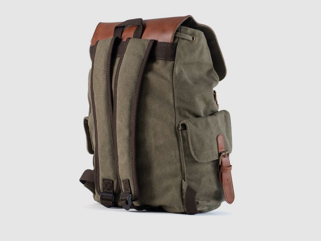 Mochila de Lona y Eco-Cuero 20L, imagen 4 de 5