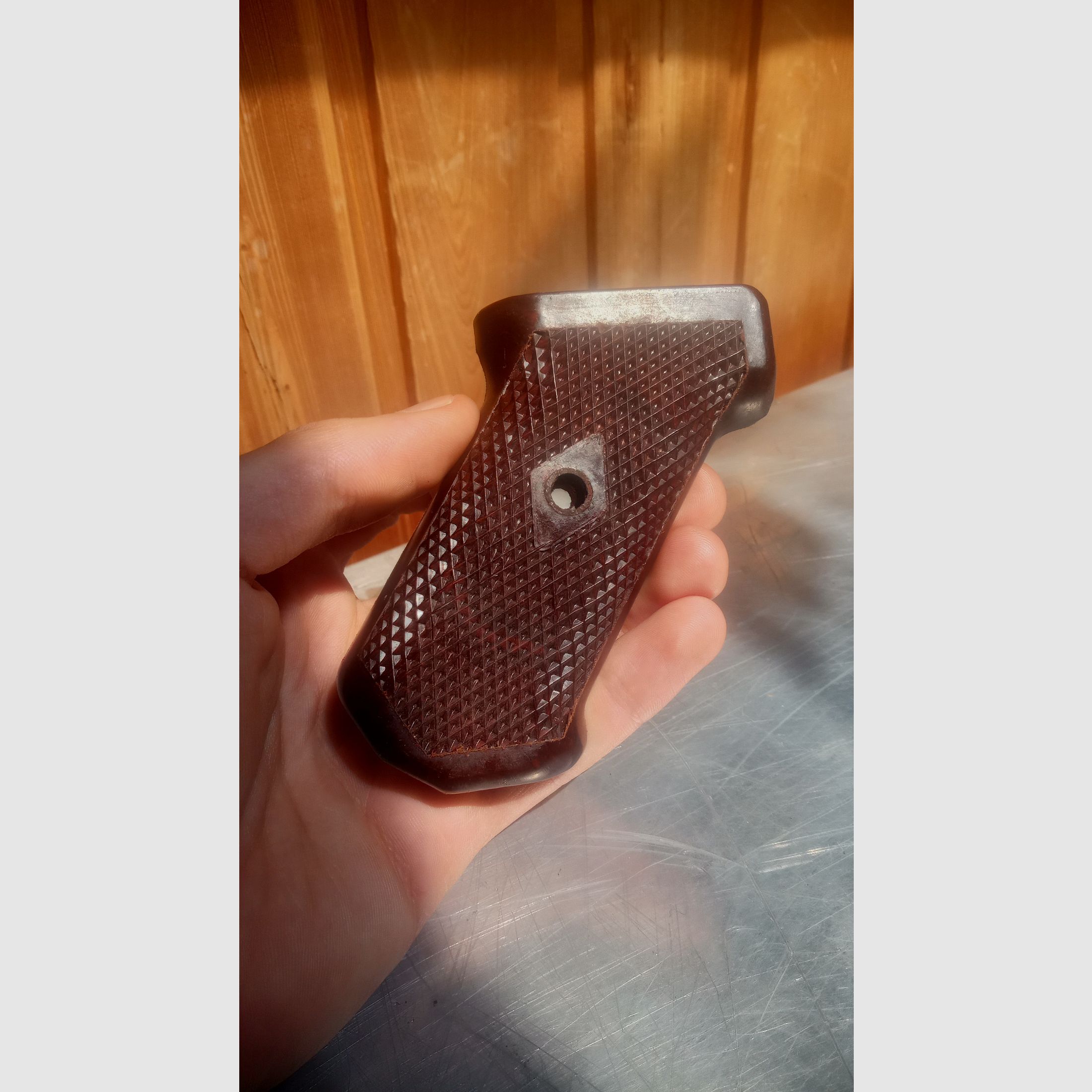 Original AK47 Tipo 1 impugnatura in bakelite con guance di impugnatura corrispondenti