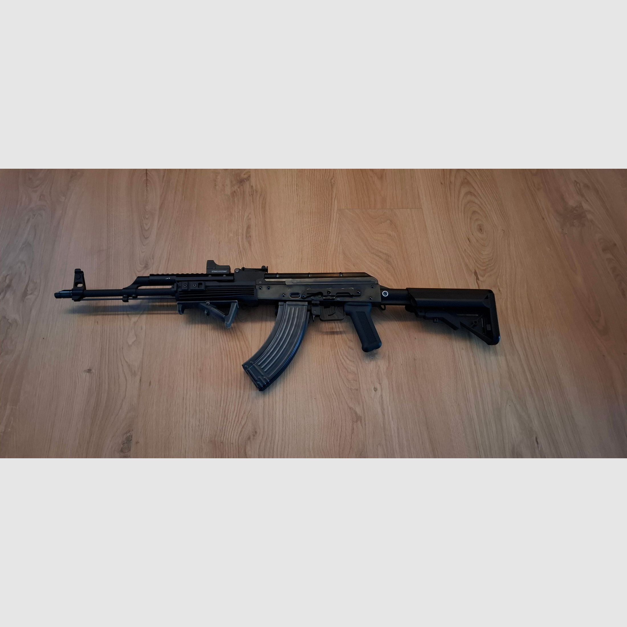 Wei-ETech AK-74 PMC pełnometalowy AWSS Open-Bolt Gas-Blow-Back 6mm BB czarny