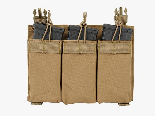 Buckle Up Triple 5.56 Pouch Panel - Coyote [8FIELDS]