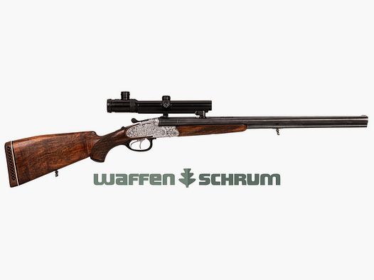 Krieghoff Trumpf-Primus-Dural 16/70-7x65R, ZF Zeiss Varipoint VM 1.1-4x24 T* Abs. 0, S-E-Montage, LL: 60 cm, 80 shots RWS TIG 11.5g 7x65R