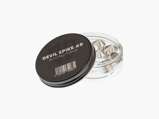 5x DEVIL SPIKE.68 | Aluminium | Cal.68 | 4g | ⌀ 17,3mm - HDR68, FSC | ⌀ 17mm - HDS68 | und AEA Zeus Cal.68
