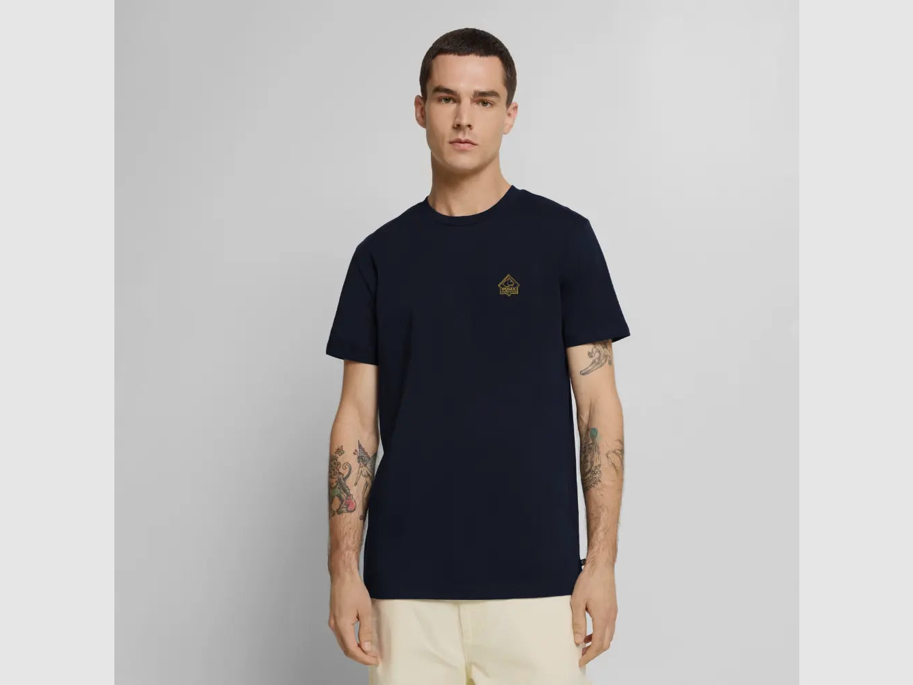 PUMA Men´s Premium T-Shirt "PUMA Sharp Stuff White Hunter", Bild 16 von 33