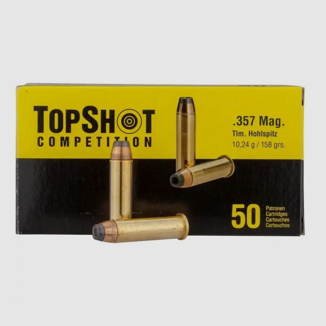 TOPSHOT 357 Magnum hollow point 158 grains 50x in the box