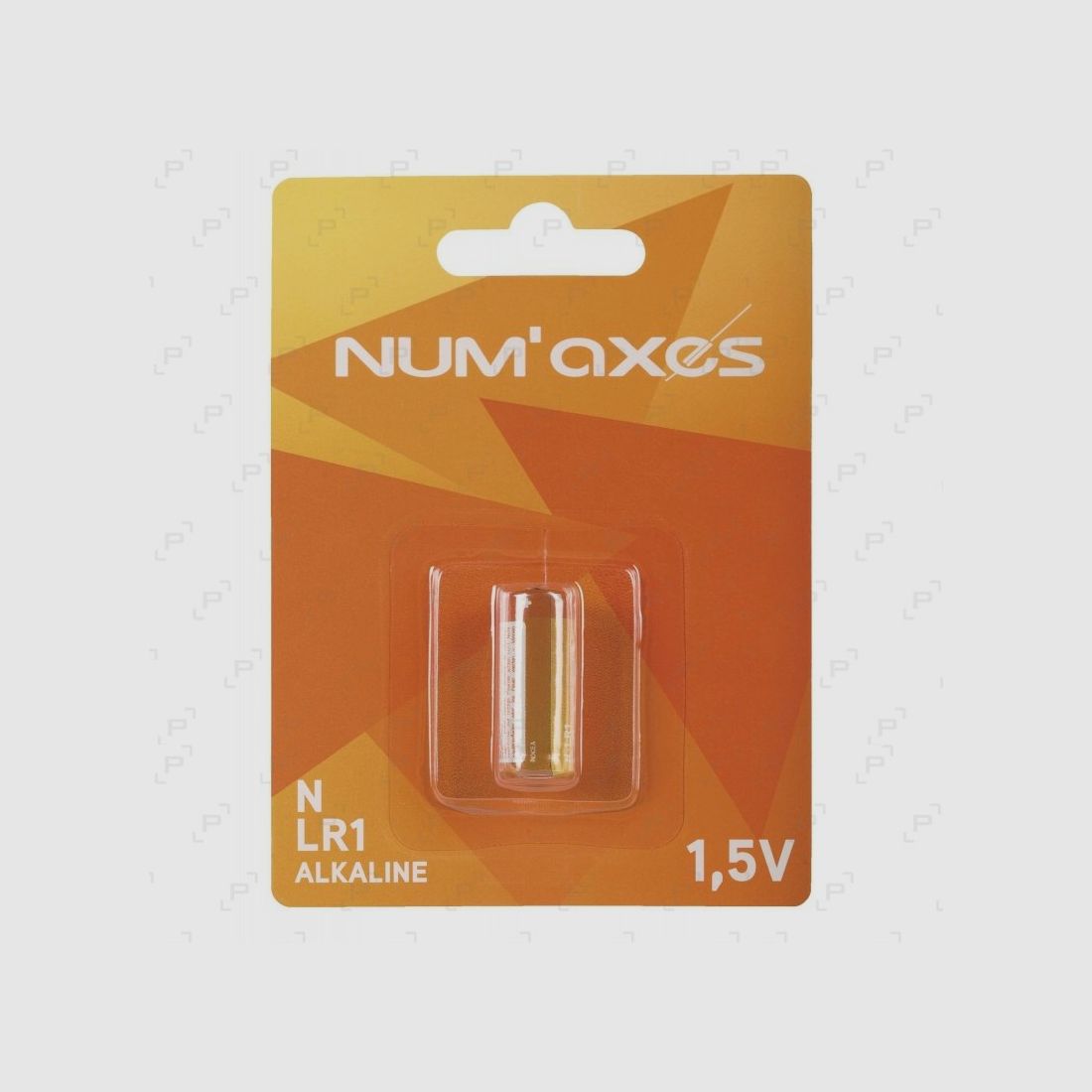 Blister of 1 alkaline battery NUM'AXES LR01 1.5V