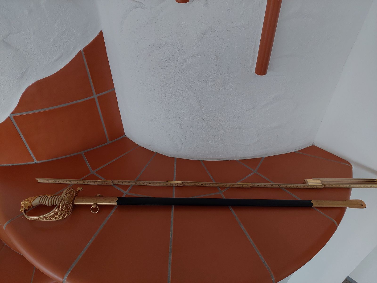 WKC sabel / degen, Colombia, 24 karaat verguld, prijs naar overeenstemming