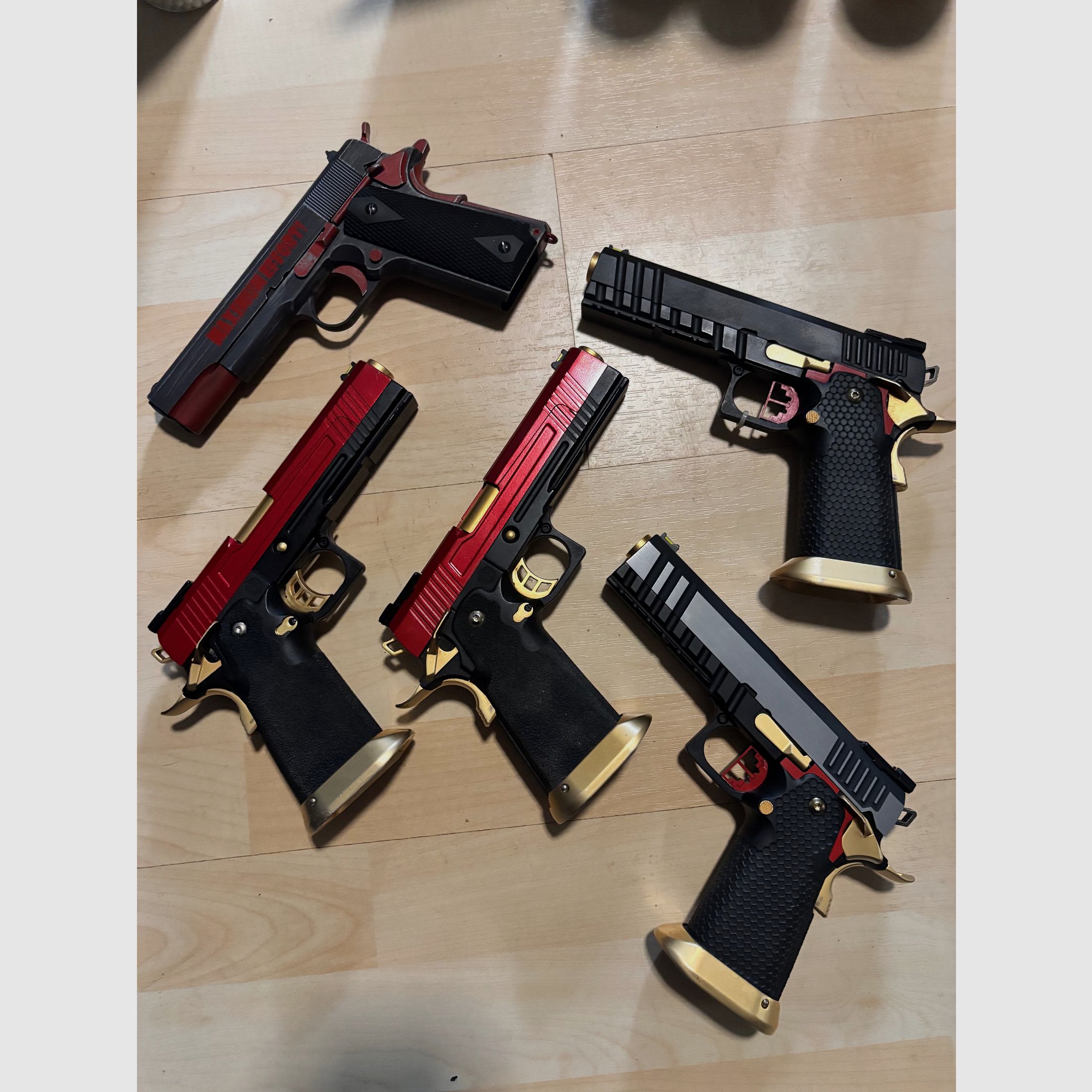 5x Aw Custom Hi capa pistols GBB for sale