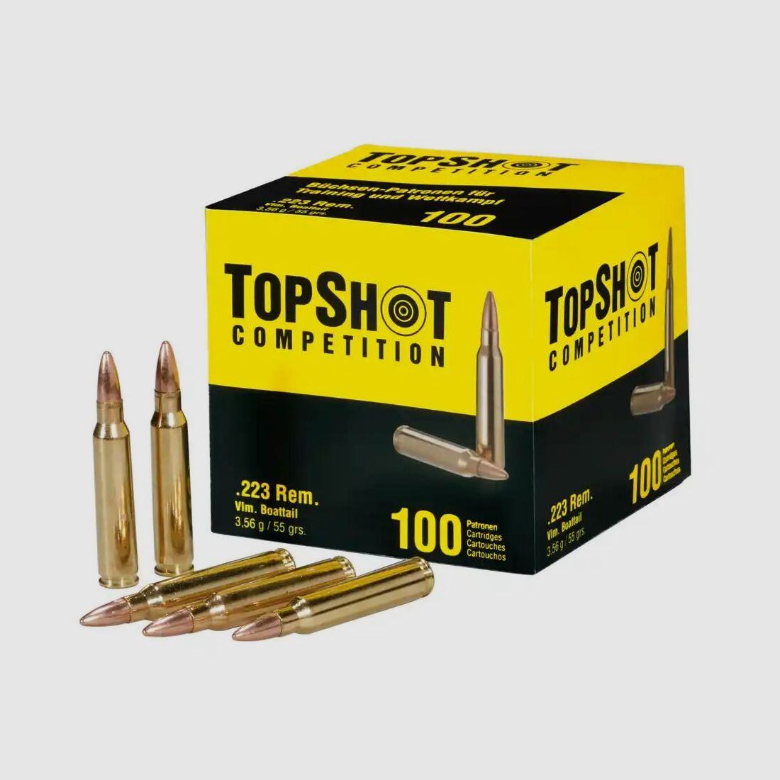 TopShot FMJ BT 55 grs - 100Stk
