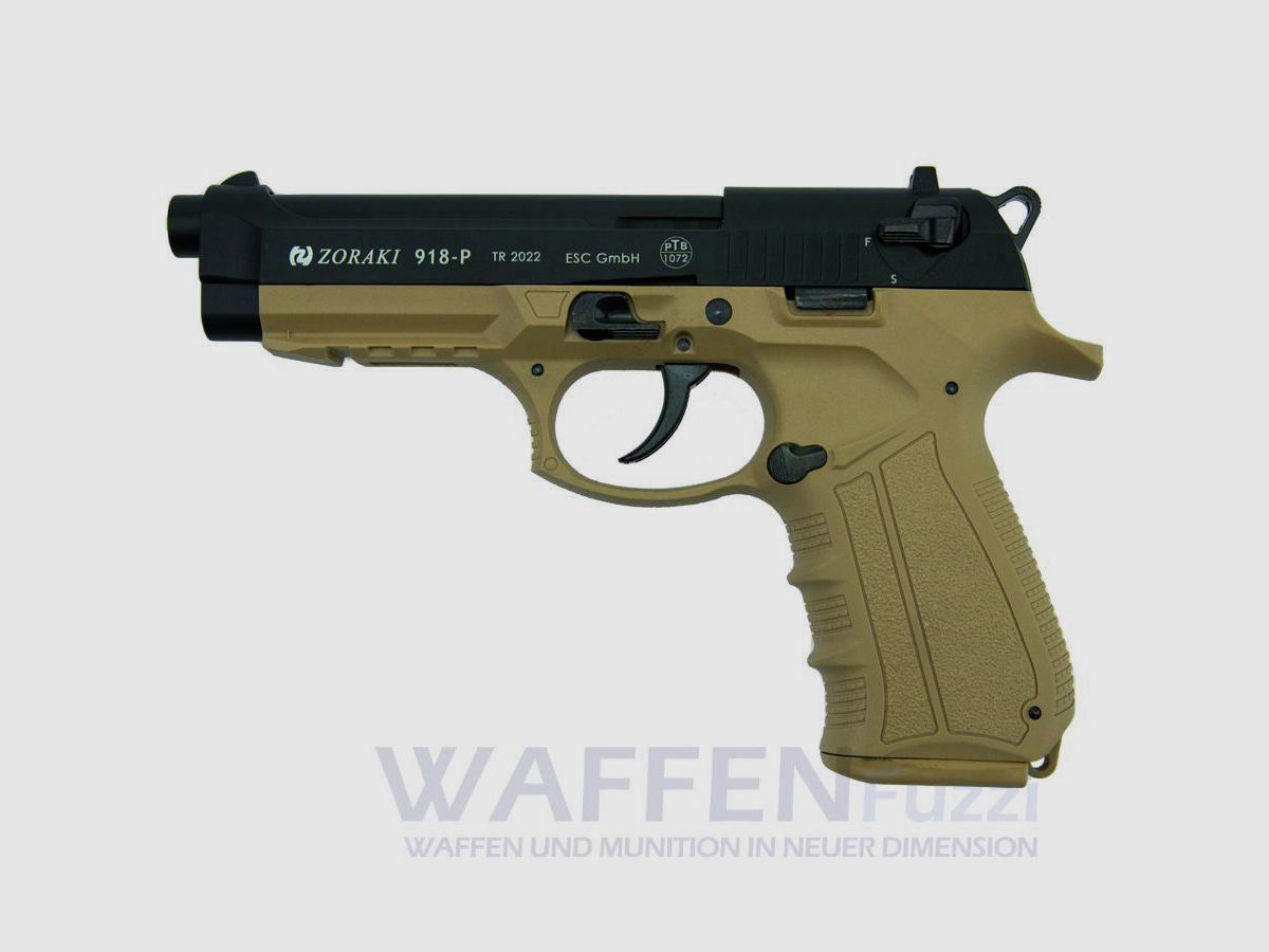Zoraki 918-P blank firing pistol 9mm Desert