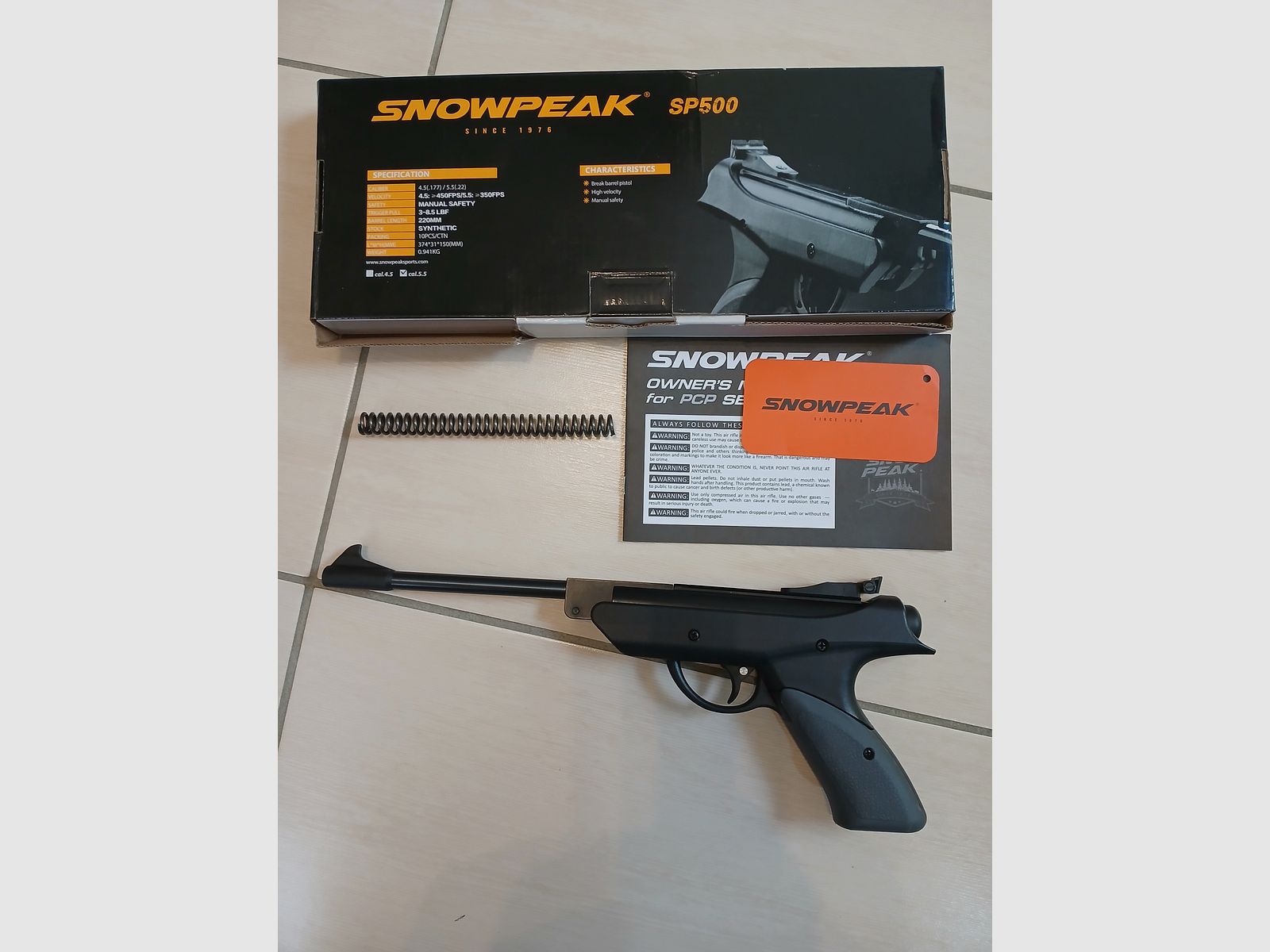 SNOWPEAK SP500 5.5mm! Bent barrel pistol
