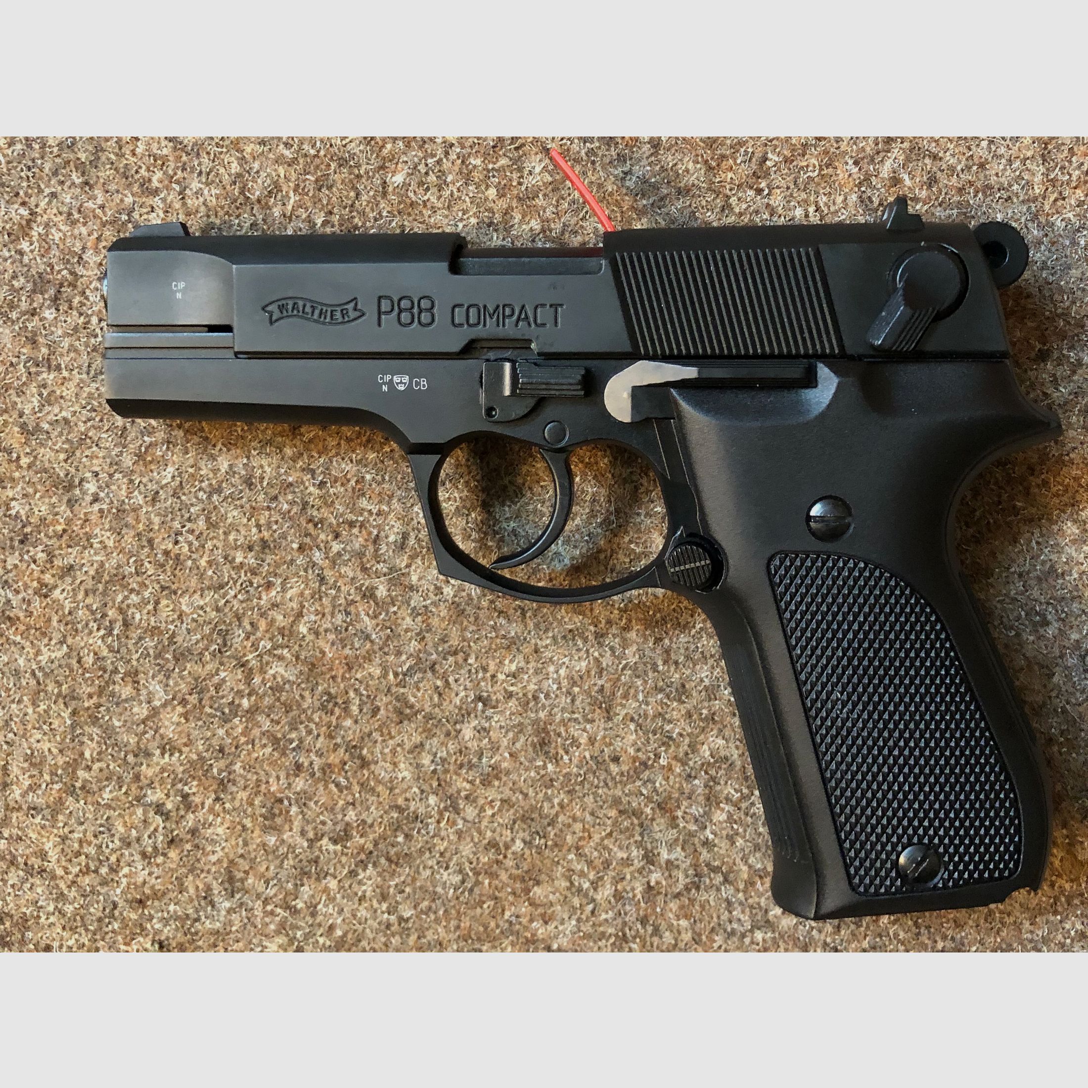 Walther P88 P.A.K. 9mm , schwarz-brüniert, Top Zustand - inkl. Munition!