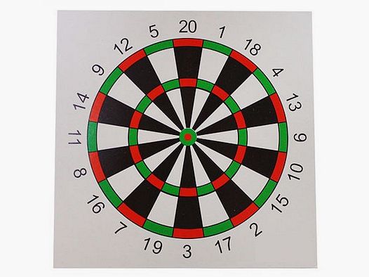 Dart Schietkaarten 14x14cm