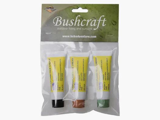 BCB BCB Ensemble de tubes de crème de camouflage brun / olive / noir