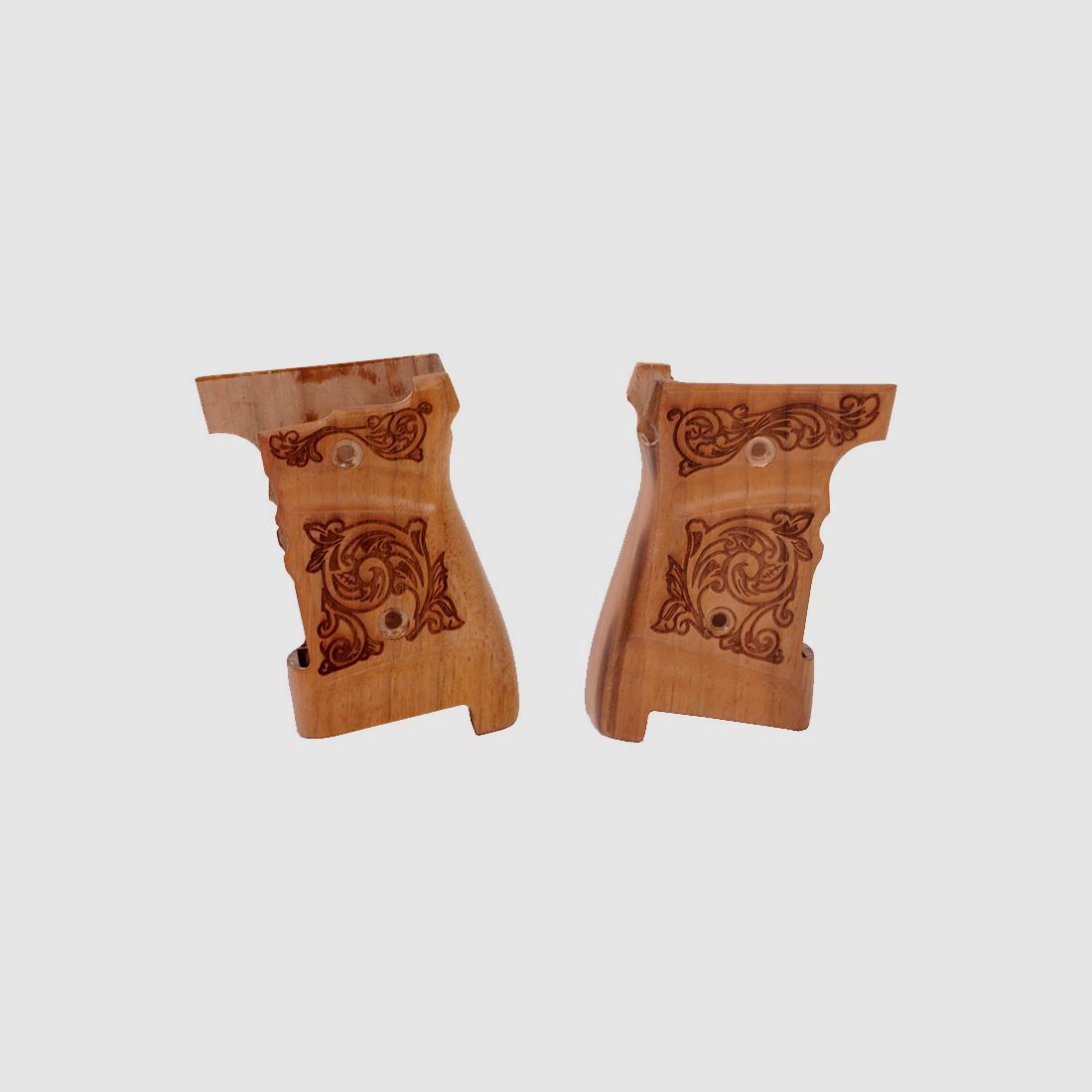 Holzgriffschale fĂĽr Schreckschuss-, Gas-, Signalpistole Zoraki 914 Gravur