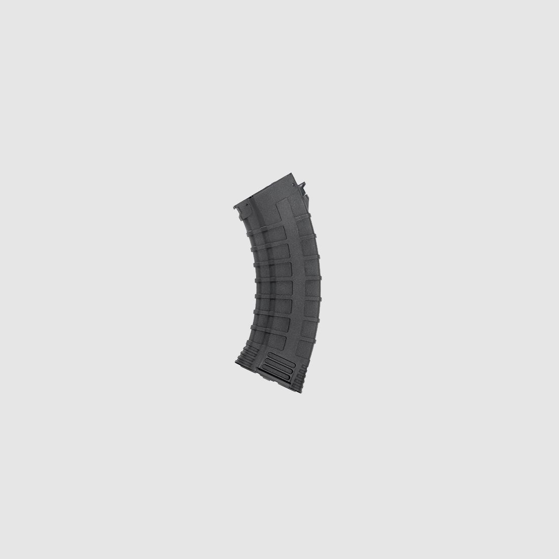 130rds AK47 Reinforced Polymer Midcap Magazin, Schwarz
