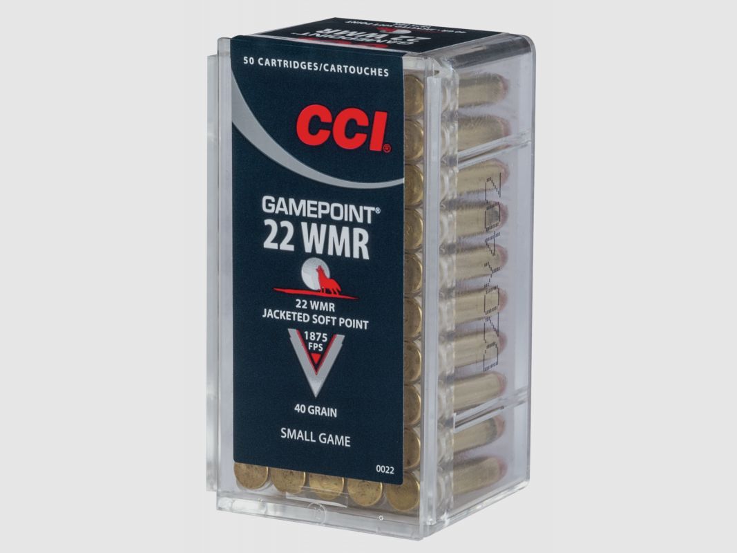 CCI 22 WMR 40GRS GAMEPOINT / DEELJACK 50 STK