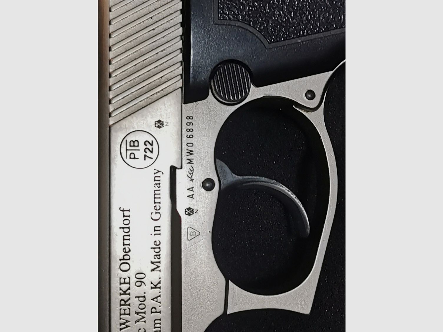 Mauser HSC 90 Paar Silber /Schwarz Sammlerwaffen mit PTB Frei ab 18 Jahre