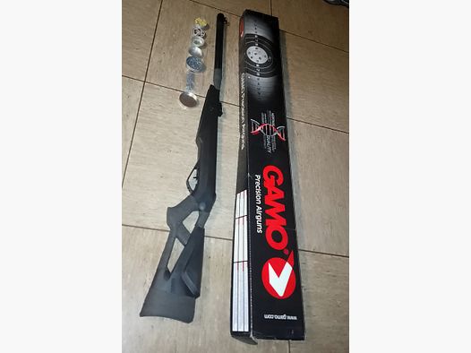 Rifle de aire fuerte 24j Gamo Whisperer igt Maxxim como nuevo, cargador rompible 24 julios con varios diablos de 4,5 mm