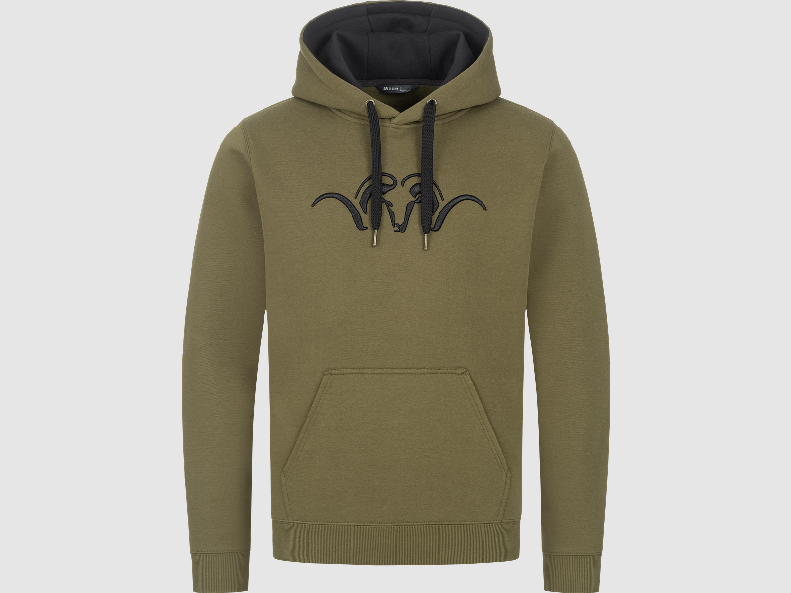 Hoodie Homme Olive Foncé/Noir L